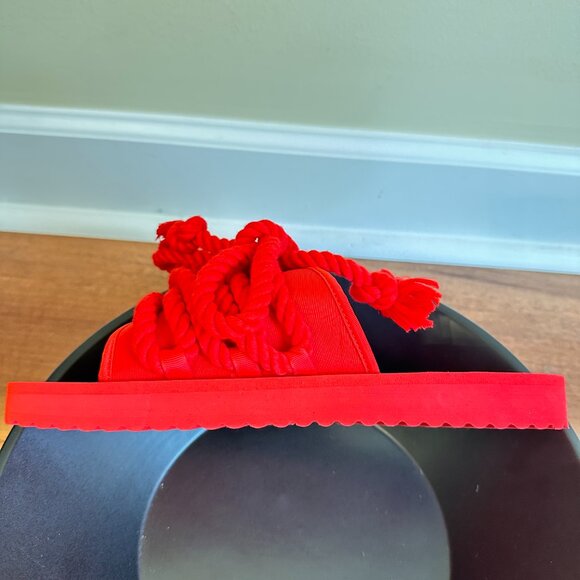 AZALEA WANG Red Rope Sandals – Size 9 NWOT - Picture 4 of 6